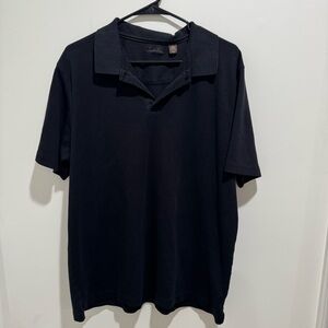 Tasso Elba Black Supima Cotton Polo Shirt –‎ Men’s Large